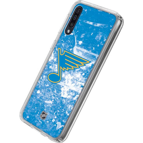 NHL St. Louis Blues Iced Galaxy A50 Clear Case